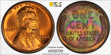 1958 1C MS64RB