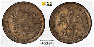 1842-Go PM 1/2 R MS64