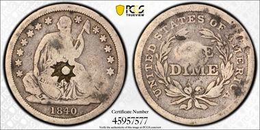 1840 10C No Drapery N1