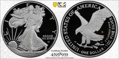 2022-S $1 Silver Eagle First Strike PR70DCAM