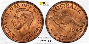 1943-I (b) 1D KM-36 MS64RB
