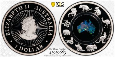 2020-P $1 Great Southern Land - Opal PR69DCAM