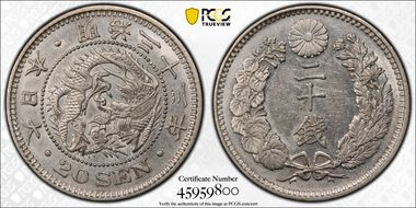 (1900) M33 20 Sen JNDA 01-21 AU58