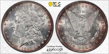 1892 $1 MS62