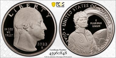 2022-S 25C Dr. Sally Ride Chicago ANA PR69DCAM