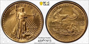 1999 $5 Gold Eagle MS69