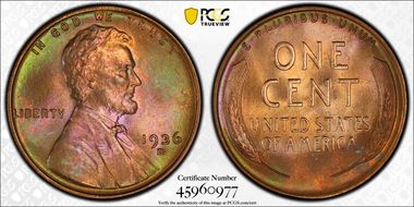 1936-D 1C MS66RB