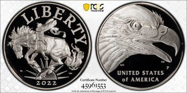 2022-P Medal American Liberty First Strike Chicago ANA PR68DCAM