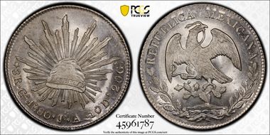 1880-Ga JA 8 R Ga62 MS65