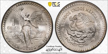 1983-Mo Onza Libertad Ag MS68