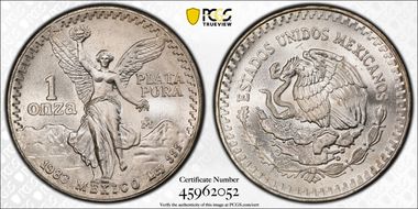 1983-Mo Onza Libertad Ag MS68