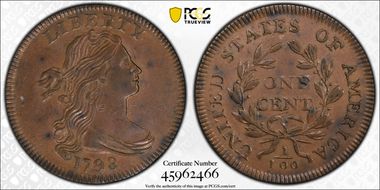 1798 1C S-157 AU58BN