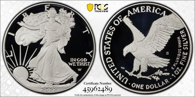 2022-S $1 Silver Eagle First Strike PR70DCAM
