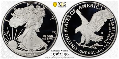 2022-S $1 Silver Eagle First Strike PR70DCAM