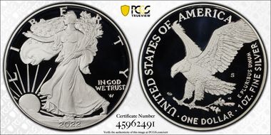 2022-S $1 Silver Eagle First Strike PR69DCAM