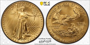 1988 $50 Gold Eagle MS69