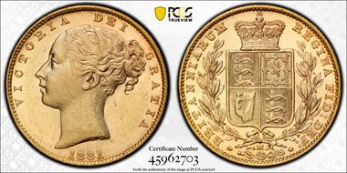 1881-M Sov Shield S-3854A MS62