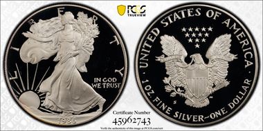 1986-S $1 Silver Eagle PR69DCAM