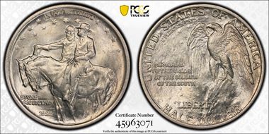 1925 50C Stone Mountain MS62