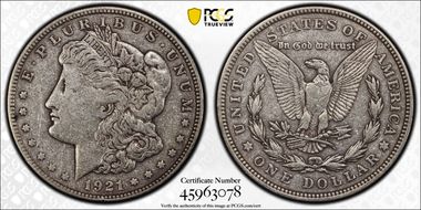 1921 $1 Morgan N1