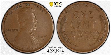 1909-S 1C Lincoln VF35BN