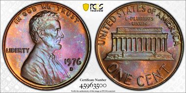 1976-D 1C MS66BN