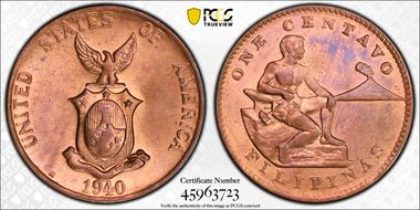1940-M 1C MS64RB