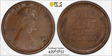 1909-S VDB 1C AU50BN