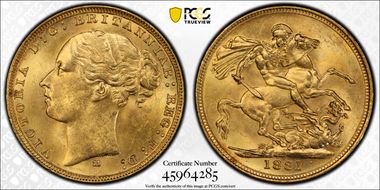 1881-M Sov St. George S-3857 MS63