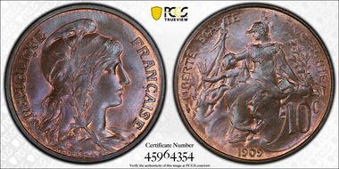 1909 10C Gad-277 F-136 MS64BN