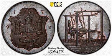 1792 Tk 1/2D DH-38 Norfolk, Norwich MS65BN