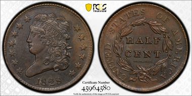 1828 1/2C 13 Stars AU55BN