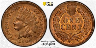 1909-S 1C Indian MS64RB