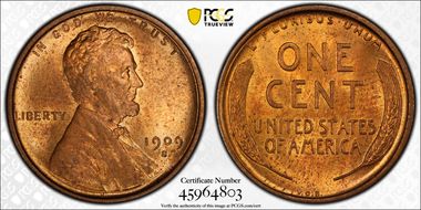1909-S VDB 1C MS64RB