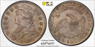1822/1 50C AU55