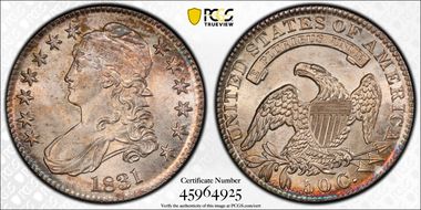 1831 50C MS62