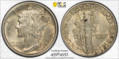 1918 10C AU55