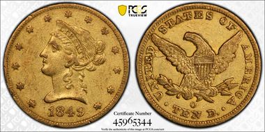 1849-O $10 XF45
