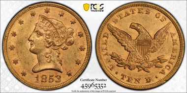1853 $10 MS61