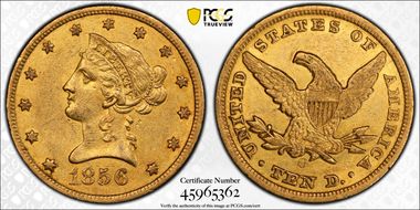 1856-O $10 AU55