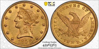 1856 $10 MS61
