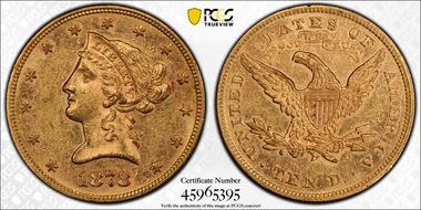 1878 $10 MS61