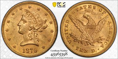 1879-S $10 MS61