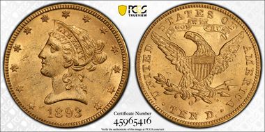 1893-O $10 MS61