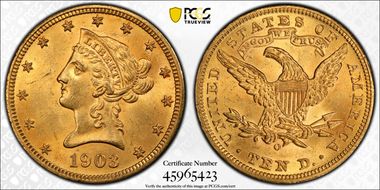 1903-O $10 MS63