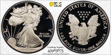 1986-S $1 Silver Eagle PR68DCAM