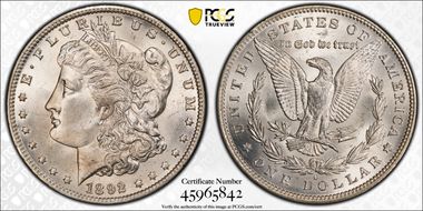 1892-O $1 MS64+