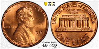 1970-S 1C Small Date MS65RD