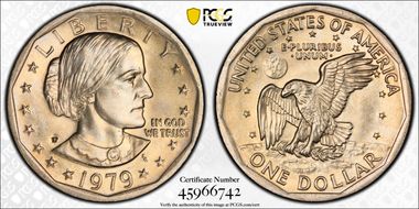 1979-P SBA$1 Wide Rim MS66
