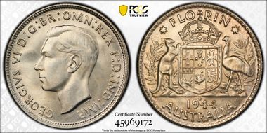 1944-S Florin KM-40  Ag MS65